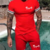 Basketball Printed T-shirt Shorts Men's New Loose Casual T-shirt Set