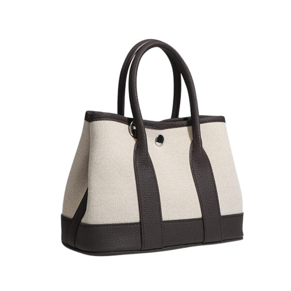 Color-Blocking Garden Bag With A High-End Feel, Women's Canvas Handbag, New Model, Commuter Shoulder Mini Crossbody Bag For Women