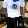 Basketball Printed T-shirt Shorts Men's New Loose Casual T-shirt Set