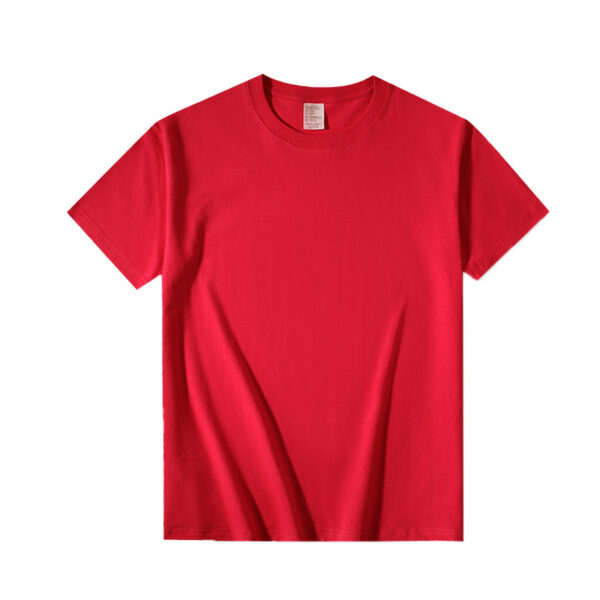 T-shirt Men's Clothing Heat Transfer Digital Printed T-shirt Heavy Spring And Autumn Trend Men's Bottoming Cotton T-shirt