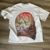 American Hip-Hop Character Print T-Shirt Casual Fashion Oversized T-Shirt Harajuku Gothic Retro Men's T-Shirt