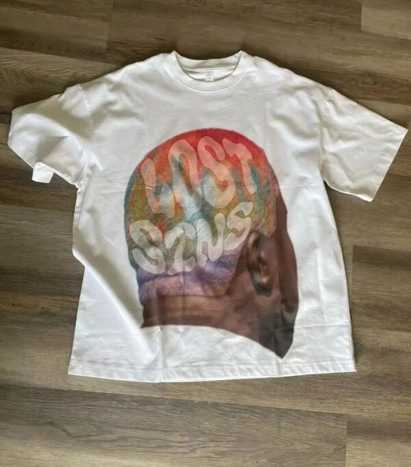 American Hip-Hop Character Print T-Shirt Casual Fashion Oversized T-Shirt Harajuku Gothic Retro Men's T-Shirt