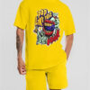 Basketball Printed T-shirt Shorts Men's New Loose Casual T-shirt Set