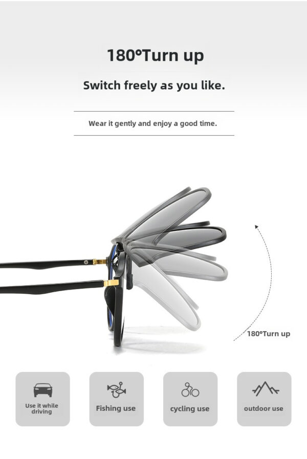 Myopia Glasses Polarized Glasses Ultra-light Invisible Clip Sunglasses Men's Driving Sunglasses Clip