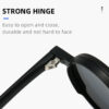Adjustable Zoom Round Frame Polarized Sunglasses For Men Outdoor Anti-Uv Sunglasses For Men