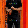Basketball Printed T-shirt Shorts Men's New Loose Casual T-shirt Set