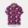 Men Vintage Shirt Summer Hawaiian Short Sleeve Shirt Oversiz