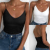 New Solid Color Slip Base Shirt Slim-fit Small Vest Women's Slip Top Outer Wear