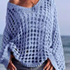 Knitted Sweater For Women Spring And Summer Beach Cover-up Top