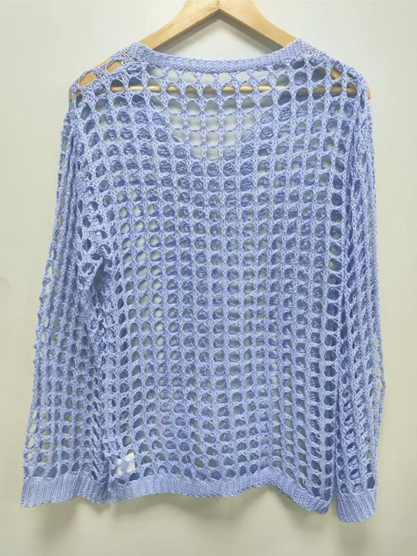 Knitted Sweater For Women Spring And Summer Beach Cover-up Top