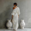 Cotton And Linen Long Dress