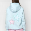 Polyester Patch Embroidered Star Hoodie Sweatshirt