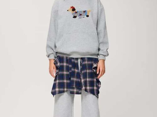 Cotton Embroidered Sports Hoodie Casual Jogging Sweatpants Sweatshirt