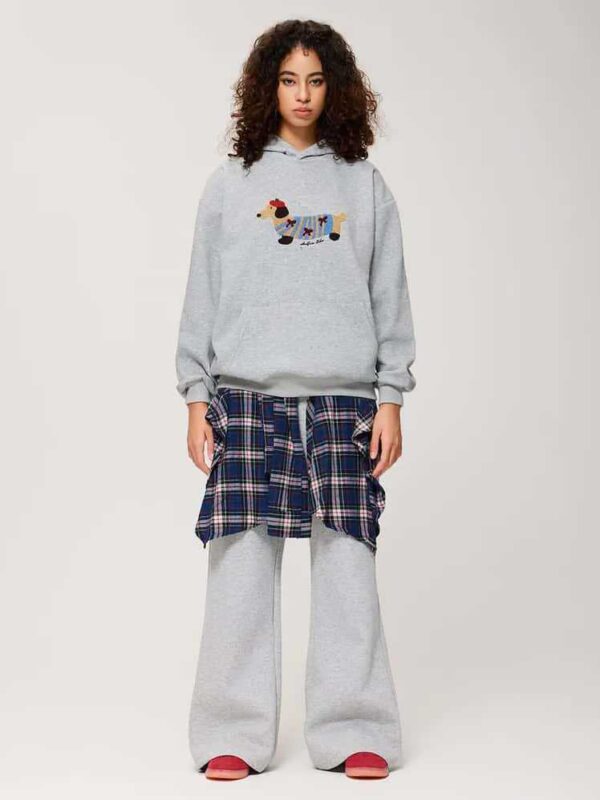 Cotton Embroidered Sports Hoodie Casual Jogging Sweatpants Sweatshirt