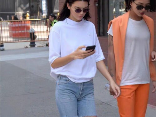 High-Waisted Five-Point Jeans For Women Summer