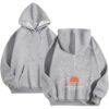 Polyester Printed Hoode Women's Fleece Sweatshirt With Sunset Print, Kangaroo Pocket, Drawstring