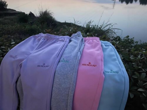 Polyester Embroidered Sweatpants