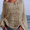 Knitted Sweater For Women Spring And Summer Beach Cover-up Top