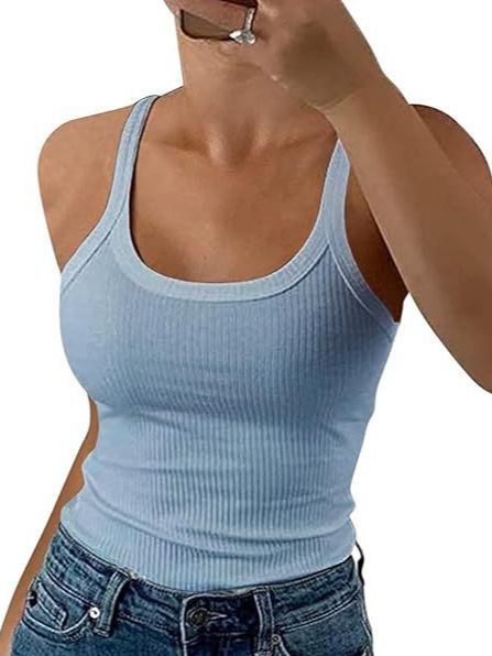 Spice Girl Camisole Women's Summer Outer Wear Pullover Top Inner Wear Sports Street European And American Style Women's Wear