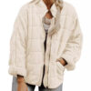Silk-like fabric Cotton-padded Jacket 2026 European And American Women's Loose Long Sleeve Pocket Jacket