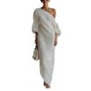 Cotton And Linen Long Dress