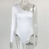 Women's Clothing One-Shoulder Long-Sleeved Tight Jumpsuit For Women