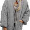 Silk-like fabric Cotton-padded Jacket 2026 European And American Women's Loose Long Sleeve Pocket Jacket