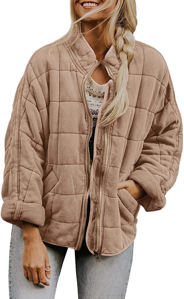 Silk-like fabric Cotton-padded Jacket 2026 European And American Women's Loose Long Sleeve Pocket Jacket