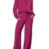 Polyester Casual Sports Suit Zipper Long-Sleeved Sweatshirt