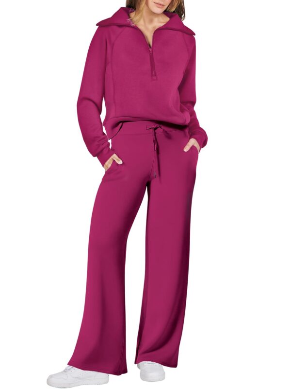 Polyester Casual Sports Suit Zipper Long-Sleeved Sweatshirt