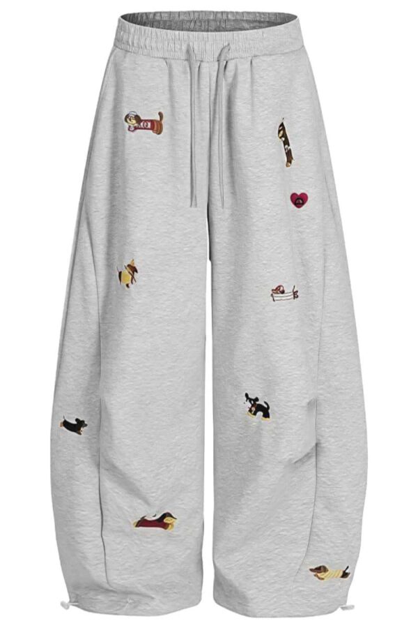 Cotton Embroidered Sports Hoodie Casual Jogging Sweatpants Sweatshirt