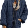 Silk-like fabric Cotton-padded Jacket 2026 European And American Women's Loose Long Sleeve Pocket Jacket