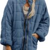 Silk-like fabric Cotton-padded Jacket 2026 European And American Women's Loose Long Sleeve Pocket Jacket