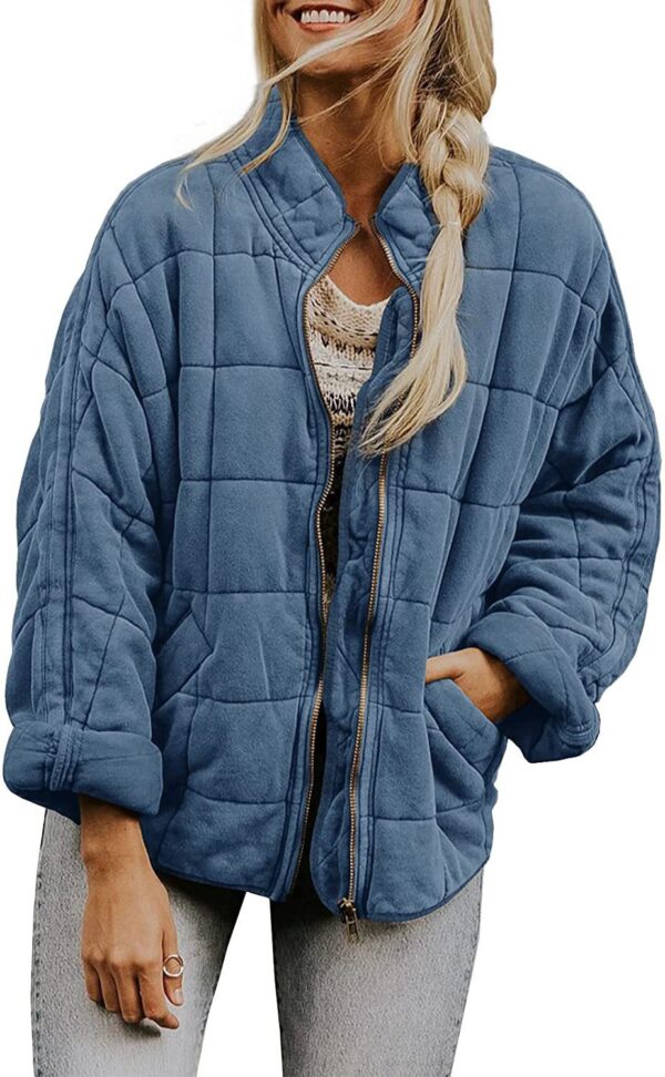 Silk-like fabric Cotton-padded Jacket 2026 European And American Women's Loose Long Sleeve Pocket Jacket