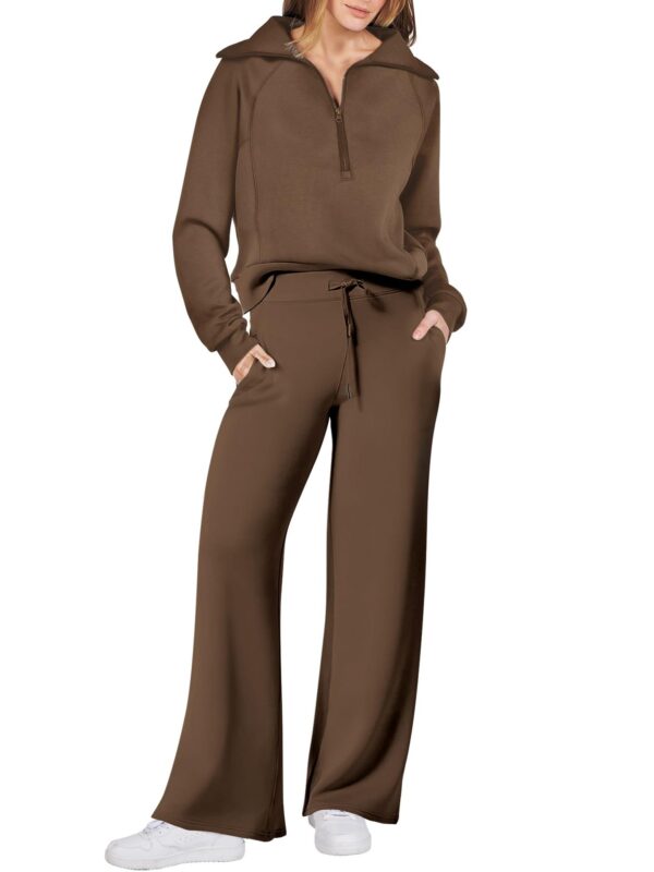 Polyester Casual Sports Suit Zipper Long-Sleeved Sweatshirt