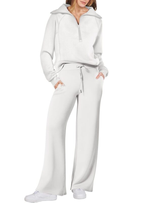 Polyester Casual Sports Suit Zipper Long-Sleeved Sweatshirt