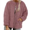 Silk-like fabric Cotton-padded Jacket 2026 European And American Women's Loose Long Sleeve Pocket Jacket