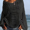 Knitted Sweater For Women Spring And Summer Beach Cover-up Top