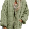 Silk-like fabric Cotton-padded Jacket 2026 European And American Women's Loose Long Sleeve Pocket Jacket