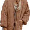 Silk-like fabric Cotton-padded Jacket 2026 European And American Women's Loose Long Sleeve Pocket Jacket