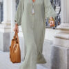 Cotton And Linen Long Dress