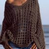 Knitted Sweater For Women Spring And Summer Beach Cover-up Top