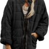Silk-like fabric Cotton-padded Jacket 2026 European And American Women's Loose Long Sleeve Pocket Jacket