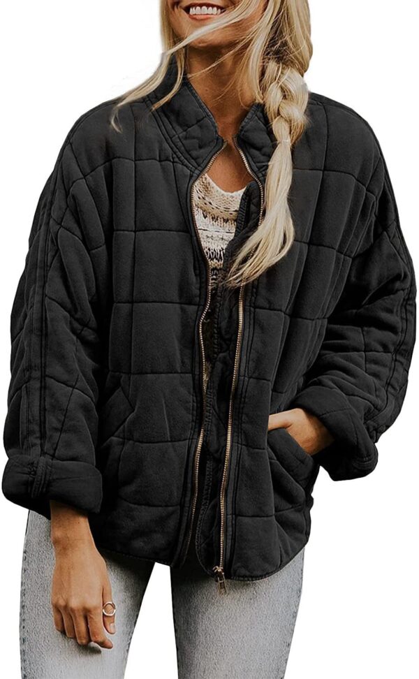 Silk-like fabric Cotton-padded Jacket 2026 European And American Women's Loose Long Sleeve Pocket Jacket
