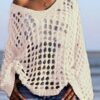 Knitted Sweater For Women Spring And Summer Beach Cover-up Top