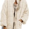Silk-like fabric Cotton-padded Jacket 2026 European And American Women's Loose Long Sleeve Pocket Jacket