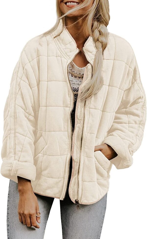 Silk-like fabric Cotton-padded Jacket 2026 European And American Women's Loose Long Sleeve Pocket Jacket
