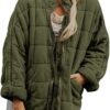 Silk-like fabric Cotton-padded Jacket 2026 European And American Women's Loose Long Sleeve Pocket Jacket