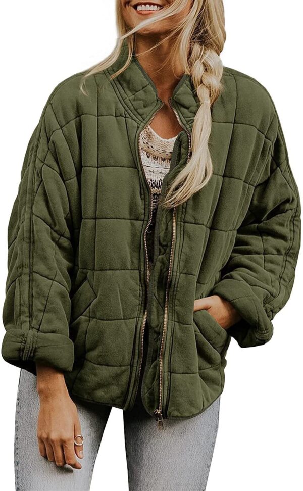 Silk-like fabric Cotton-padded Jacket 2026 European And American Women's Loose Long Sleeve Pocket Jacket