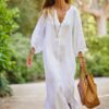 Cotton And Linen Long Dress